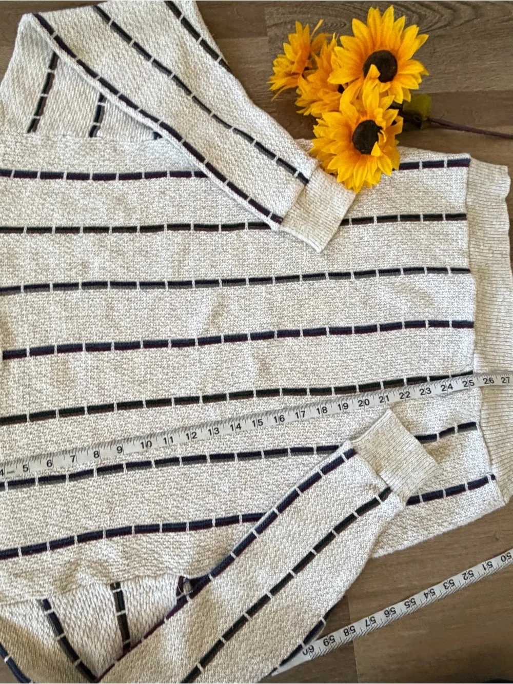 Vintage Sweater Black Stripe